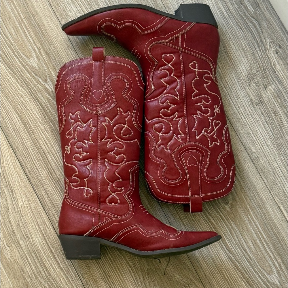 Red Cowboy Boots